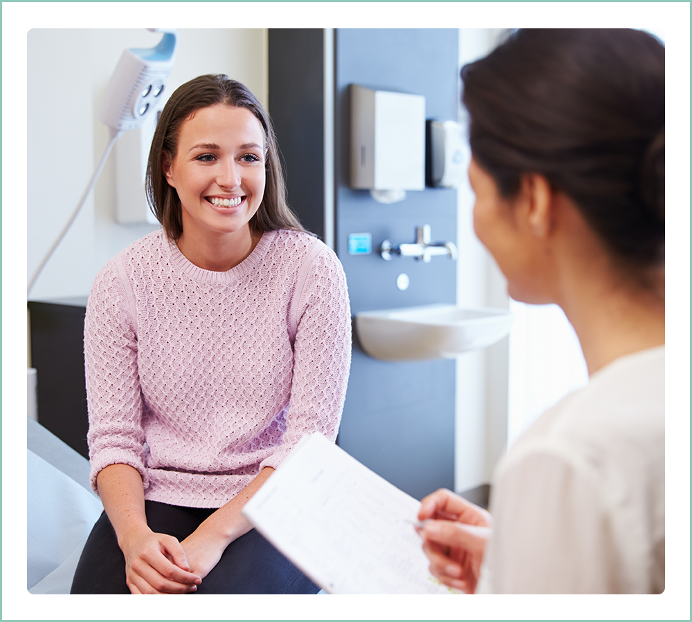 woman ready to receive vaccine